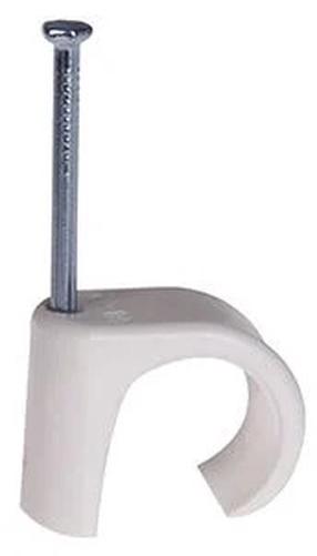 Kabelio laikiklis Haupa Cable Clip Ø 7-10 mm, balta sp., 100 vnt.