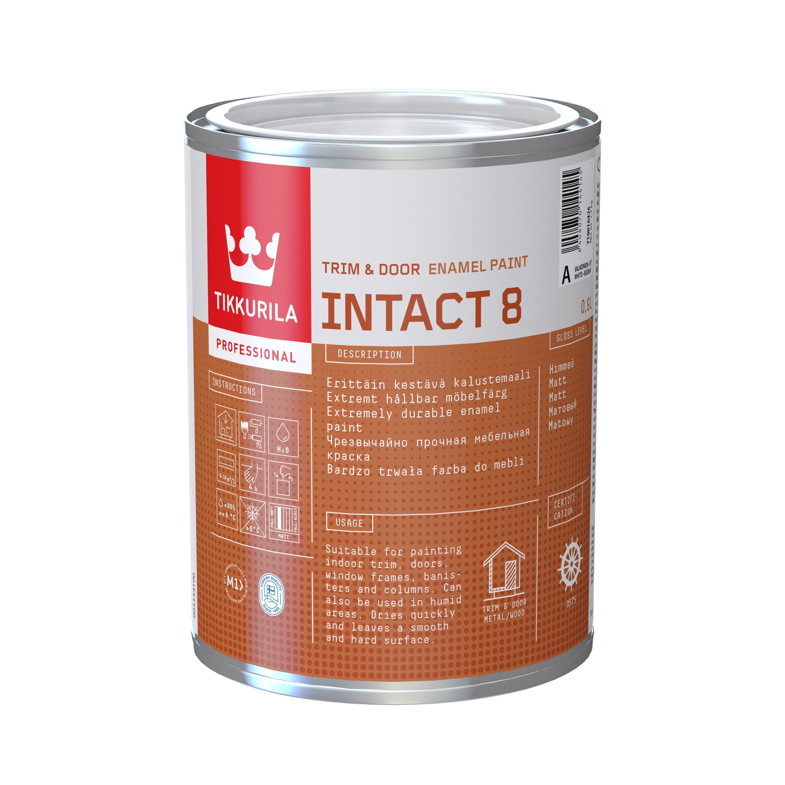 Värv Tikkurila Intact 8 C, 0.9, Veepõhine