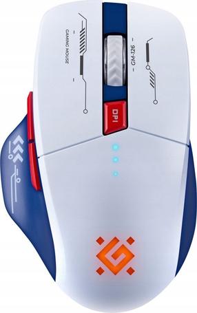 Bezvadu spēļu pele Defender Tisa GM-126, bluetooth / usb, daudzkrāsaina