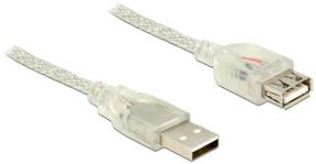 Laidas Delock USB 2.0 A male, USB 2.0 A female, 1 m
