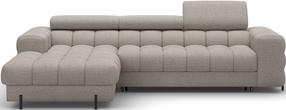 Kampinė sofa Felro Royal 20, tamsaus smėlio spalva, kairinė, 181 x 285 cm x 93 cm