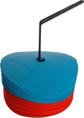 Aikštelės žymeklis Yakima Sport Circle Mats 100383, 15 cm, 1.2 kg, mėlyna sp., 24 vnt.
