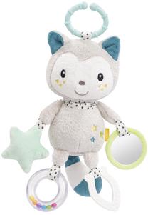 Rotaļlietas ratiem BabyFehn Activity Cat With Ring, pelēka krās.