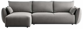 Kampinė sofa - lova Cosmopolitan Design Matera Salvador 17, pilka sp., kairinė, 173 x 253 cm x 86 cm