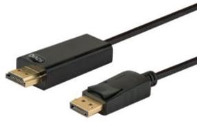 Vads Savio HDMI / DisplayPort CL-56 Displayport, HDMI, 1.5 m, melna krās.
