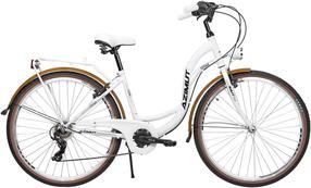 Dviratis miesto Azimut Vintage TX-7, 28 ", 17'' rėmas, balta sp./kreminė sp.