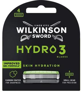 Keičiamos skustuvo galvutės Wilkinson Sword Hydro 3, 4 vnt