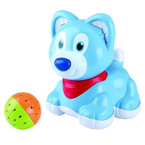 Izglītojošās rotaļlieta, suns PlayGo Play With Me Puppy, EN, zila krās.