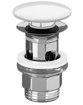 Klapp vannitoavalamu jaoks Villeroy & Boch 68170001, 32 mm, click clack-funktsioon, valge v.