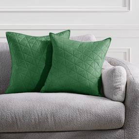 Dekoratyvinės pagalvėlės užvalkalas Restilo Laila, žalia, 45 cm x 45 cm, 2 vnt.