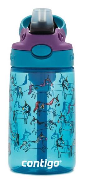 Gertuvė Contigo Easy Clean Juniper Unicorns, mėlyna sp., plastikas, 0.42 l