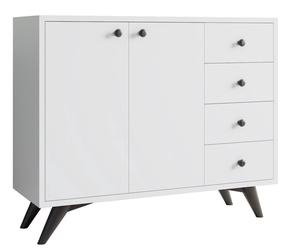 Komoda Kalune Design Waga 811MDD4147, balta sp., 82 cm x 100 cm x 35 cm