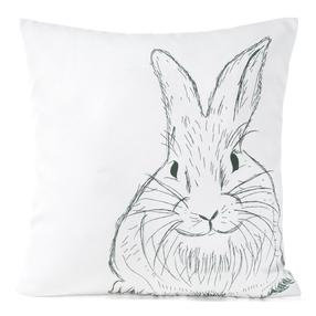 Dekoratyvinės pagalvėlės užvalkalas JSWC-50, balta sp./žalia sp., 45 cm x 45 cm
