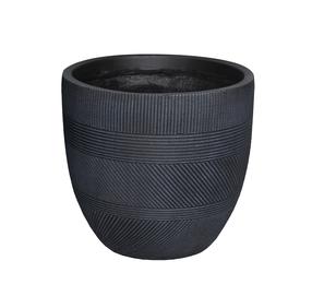 Gėlių vazonas Domoletti LT14543C, keramika/molis, Ø 42 cm, antracito sp.