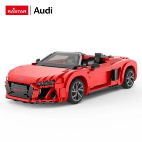 Rotaļlieta Rastar AUDI R8 Spyder Bricks, melna krās./sarkana krās./pelēka krās.