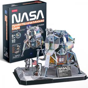 3D dėlionė Cubicfun Nasa Apollo 11 DS1058H, 33 cm x 24 cm, 93 vnt., įvairių spalvų