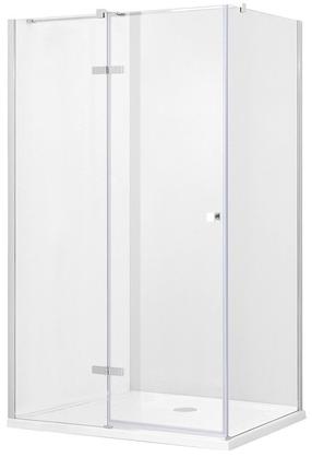 Душевая кабина Besco Pixa, прямоугольная, без поддона, 120 см x 90 см x 195 см, серебристый цв./закаленный