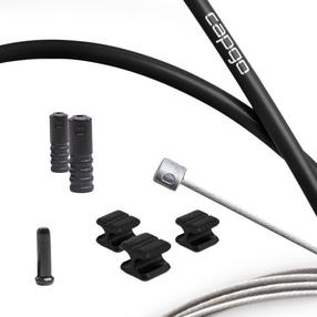 Edastuskaabel, komplekt Capgo Shimano/Sram MTB & E-Bike, roostevaba teras, must v.