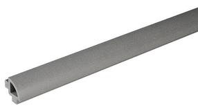 WPC terrassilaua viimistlusprofiil Bergdeck, puit- ja plastkomposiit (wpc), 240 cm x 3.2 cm x 3.2 cm, hall v.
