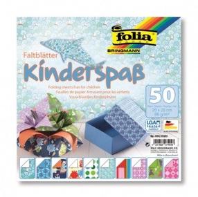 Paberkujukeste valmistamise komplekt Folia Origami Fun For Children, mitmevärviline