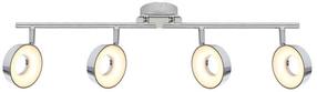 Valgusti lagi Candellux Isla 94-61720, LED, 4 x 4 W, alumiinium v./valge v. / kroom v., 10 x 10 cm