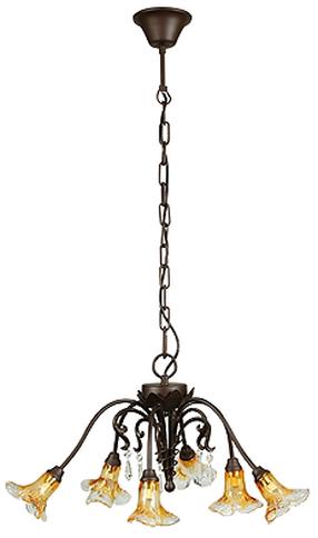 Šviestuvas kabinamas Candellux Lighting L&H Corsa 36-84951, G9, 6 x 40 W, gintaro sp. / vario sp.