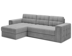 Kampinė sofa - lova Blenvi Monolith 84, pilka sp., kairinė, 150 x 260 cm x 82 cm