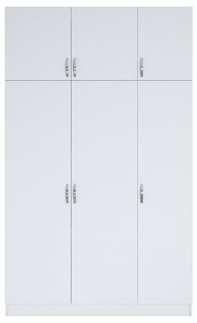 Riidekapp Kalune Design BA104 - 1989, valge v., 145 cm x 55 cm x 239 cm