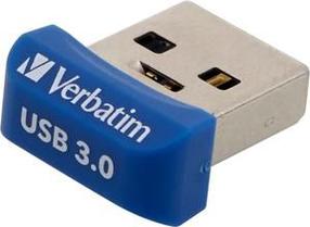 USB-накопитель Verbatim Store 'n' Stay Nano, синий цв., 64 GB