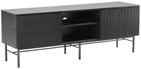 TV staliukas Home4you Sequence, juoda sp., 140 cm x 40 cm x 55 cm