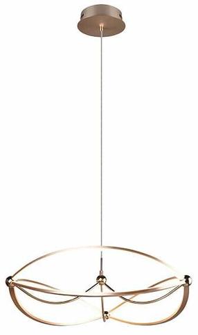 Lampa griesti Trio Charivari, LED, 3000 °K, 1 x 42 W, misiņa krās. / misiņa krās.