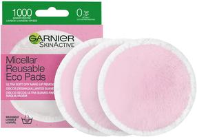 Daugkartiniai makiažo valymo diskeliai Garnier SkinActive Micellar, 3 vnt., balta sp.