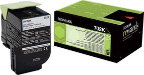 Printera kasetne Lexmark 70C20K0, melna krās.