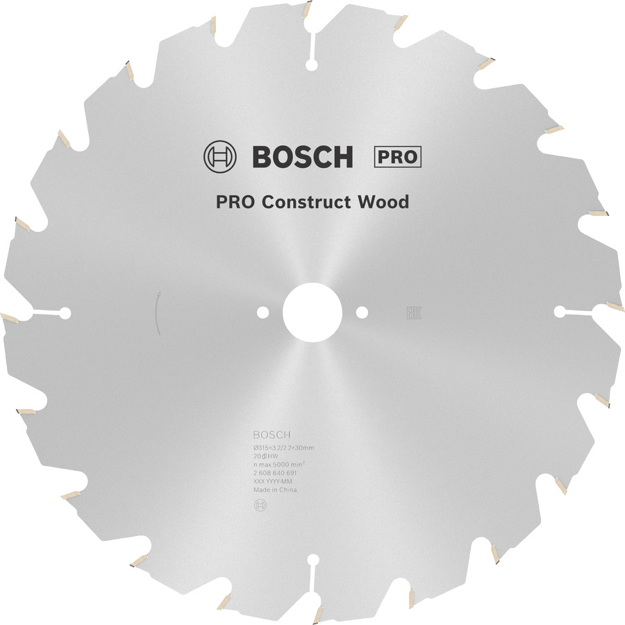 Saetera Bosch Contrust, teras, 315 mm
