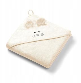 Детское полотенце BabyOno Bamboo Mouse, кремовый цв., 100 см
