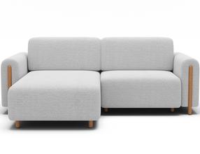 Modulinė sofa Acossta, balta sp., dešininė, 154 x 244 cm x 95 cm