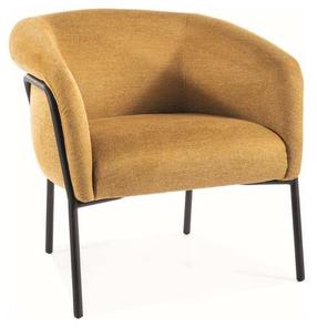 Krėslas Clover Brego, geltona sp., 68 cm x 69 cm x 71 cm