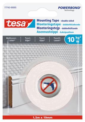 Kahepoolne kleeplint Tesa 77742, 1.5 m x 19 mm