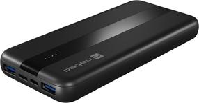 Nešiojamas įkroviklis (Power bank) Natec Trevi Slim Q, 10000 mAh, 20 W, juoda sp.
