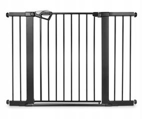 Drošības vārtiņi Milly Mally Guardy, 97 - 118 cm x 76 cm, melna krās.