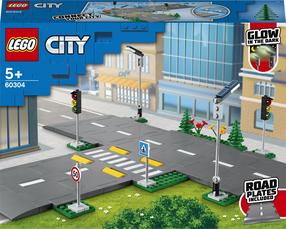 Konstruktorius LEGO City Kelio plokštelės 60304, 112 vnt.