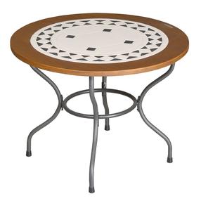 Lauko stalas Patio Como, antracito sp./ruda sp., 100 cm x 100 cm x 72 cm