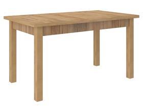 Valgomojo stalas išskleidžiamas ADRK Rodos 52, ruda sp./rusva sp., 140 - 180 cm x 80 cm x 76 cm