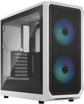 Kompiuterio korpusas Fractal Design Focus 2 RGB TG Clear Tint, balta sp.