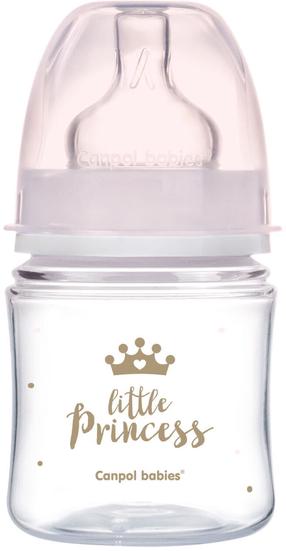 Kūdikių buteliukas Canpol Babies Royal, 120 ml, 0 mėn., rožinė sp.