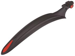 Purvasaugis MTB, plastikas, juoda sp./raudona sp., 27.5"