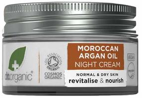 Nakts sejas krēms Dr. Organic Bioactive Skincare Moroccan Argan Oil, 50 ml
