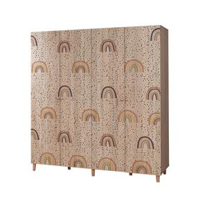 Riidekapp Kalune Design Loni 4 912, pruun v., 52 cm x 180 cm x 192 cm