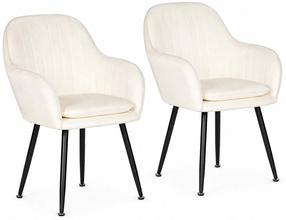 Набор стульев ModernHome TH-DC2-3, матовый, кремовый цв., 50 см x 53.5 см x 79 см, 2 шт.
