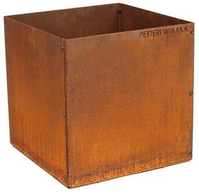 Gėlių vazonas Petteri Wiimaa Fiora S, plienas, 30 cm x 30 cm, Ø 30 cm, ruda sp.